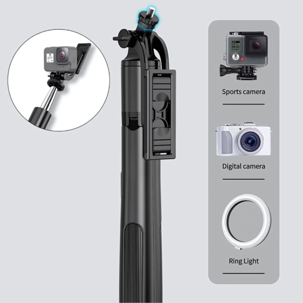 Q05 Tripod for Youtuber Tripod with Selfie Stick,