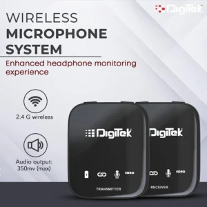 Digitek (DWM 101) Wireless Microphone for DSLR, Camera, Smartphone & Tablet DWM 101