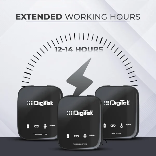 Digitek (DWM 101) Wireless Microphone for DSLR, Camera, Smartphone & Tablet DWM 101